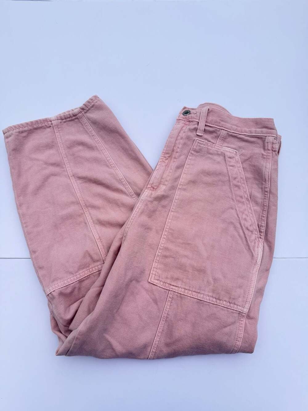 Universal Thread High Rise Easy Barrel Size 12 Pink Canvas Pants